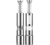 Stainless steel salt and pepper mill